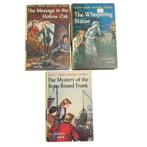 Vintage Nancy Drew Mystery Stories Books Lot of 3 1935-1940 Editions